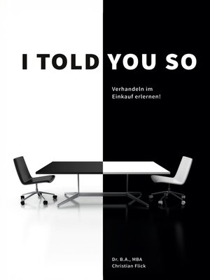 cover image of I told you so